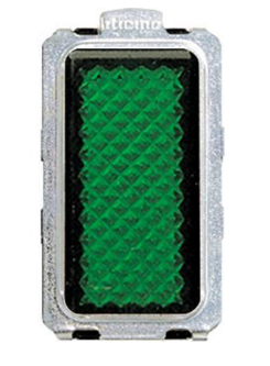 Portalampada Con Diffusore Per Lampade 24V Colore Verde Bticino Magic-5060V