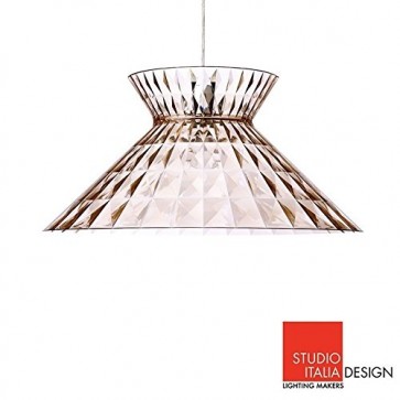 Studio Italia Design Sugegasa LED Lampada a Sospensione Soffitto Rosè Trasparente