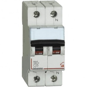 BTicino FC810NC25 Interruttore Magnetotermico, C25, 1P+N, 2 m, 4500 A, 25 A